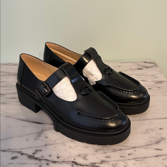 NIB COACH Liv Black Women's Mary Jane Shoes - Picture 3 of 11